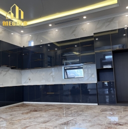 Tủ Bếp Đá Cánh Kính Cao Cấp